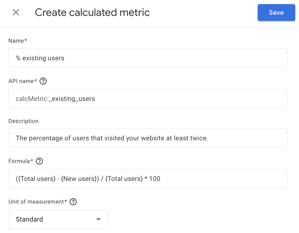 How to create Calculate Metrics?