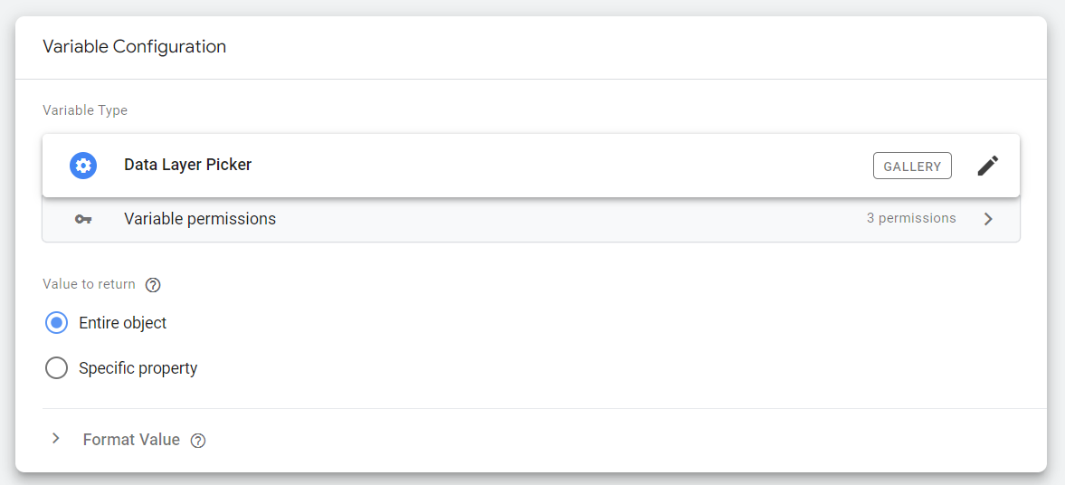 Simo Ahava’s dataLayer picker template