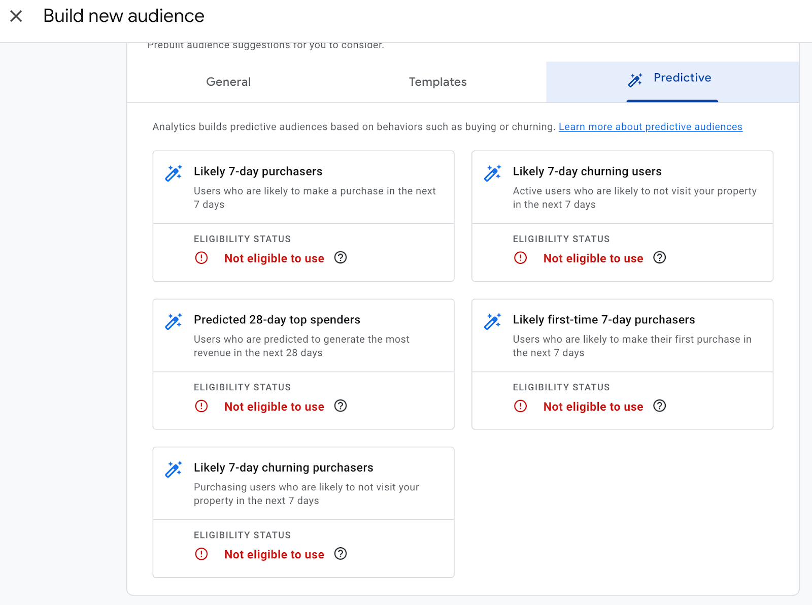 How to build a new predictive audience
