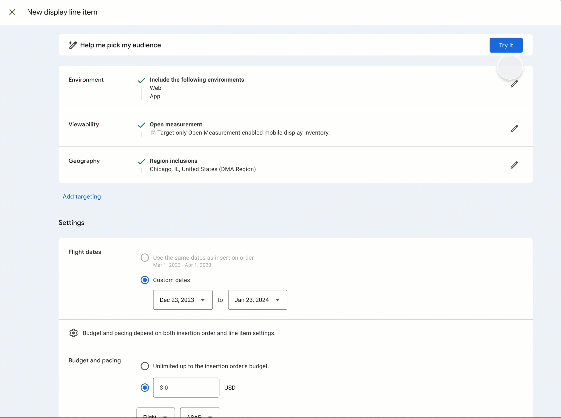AI Audience Persona in DV360
