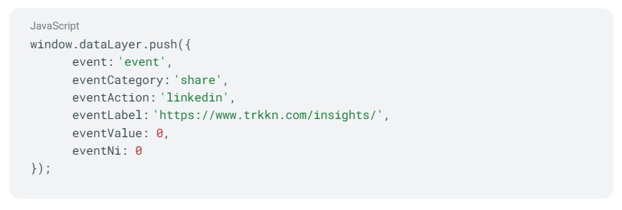 The old fashioned dataLayer Universal Analytics event formatting.