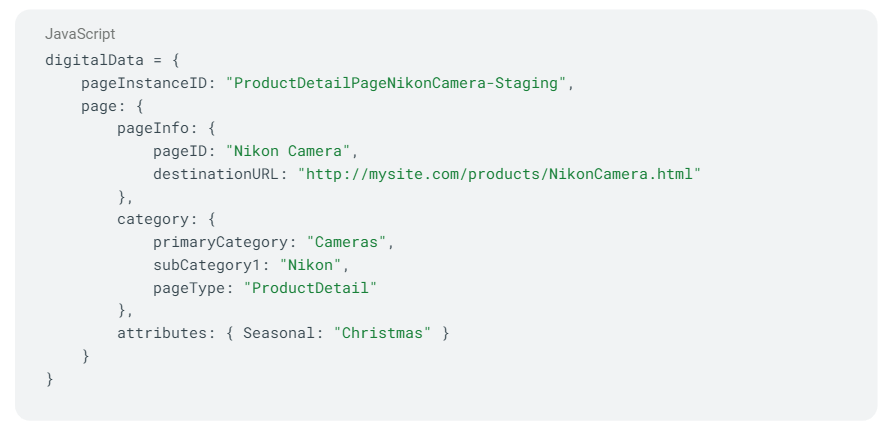A ceddl object. Note that this is an object instead of an array, hence not event-driven.