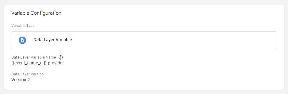 A non-persistent dataLayer variable.