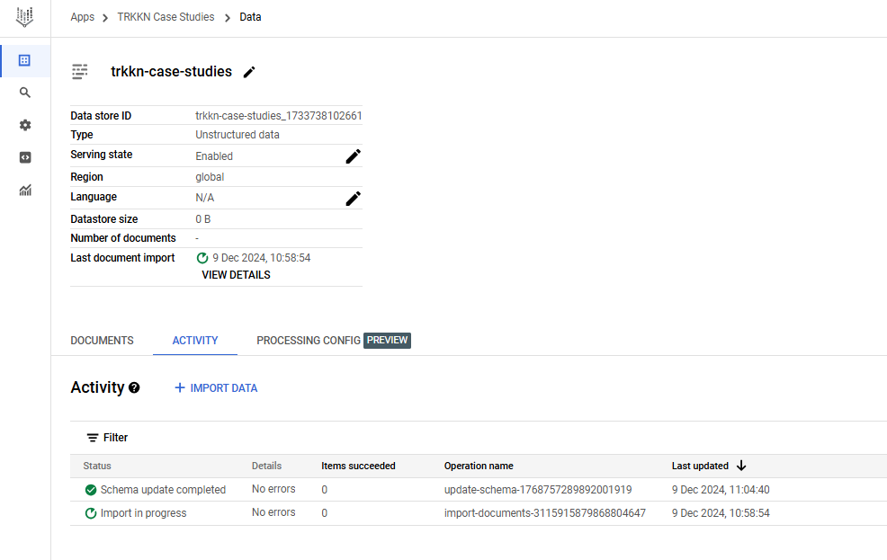 Successful creation of application